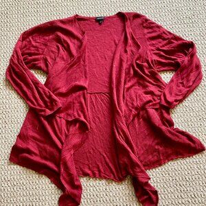 Torrid Womens Pullover Open Front Cardigan Sweater Long Sleeve Size 4 Burgundy